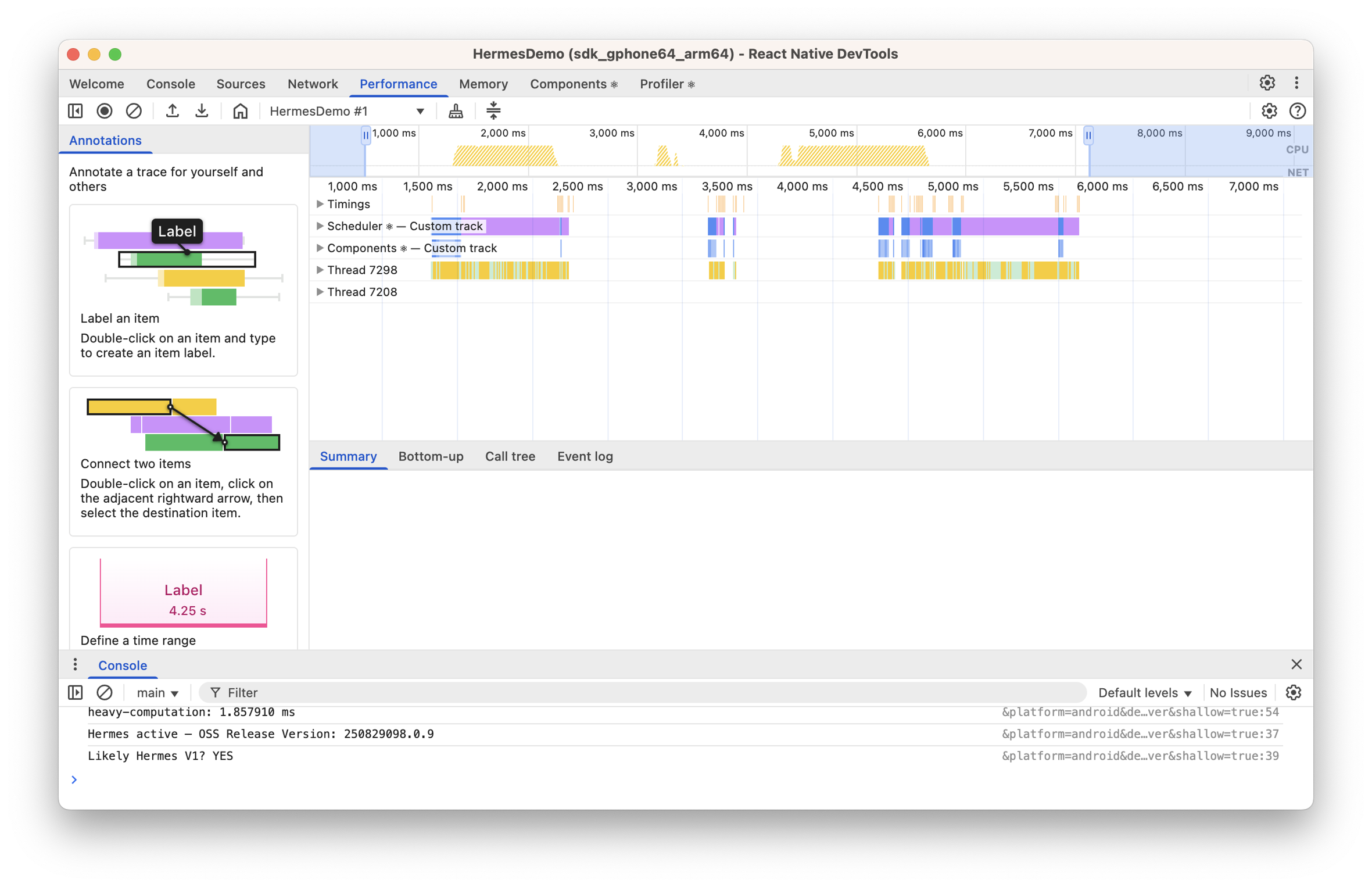 JS Execution Bars
